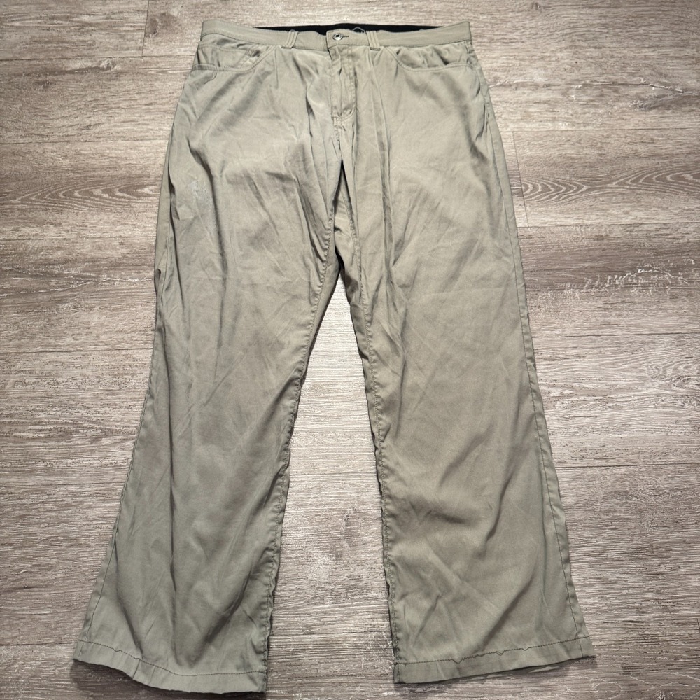 Eddie Bauer Pants Men 34 Gray Nylon Stretch Outdoor Hiking Travel 34x30 Gorpcore